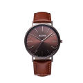 MOQ 50 genuine leather band men women logo japan quartz watches men luxury brand custom watch